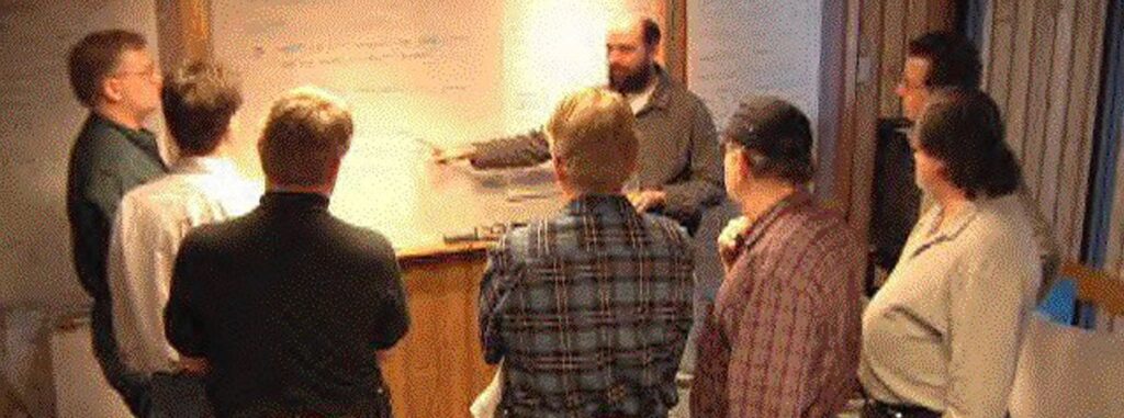 Agile Manifesto authors writing the manifesto in 2001